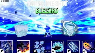 Combo One Shot With Blizzard And All Melee | Blox Fruits | XL Roblox