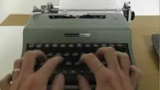 Typing a Letter with an Olivetti Typewriter for ASMR & Relaxation