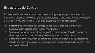 Estructuras de Control de Selección