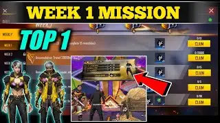 Free Fire Elite Pass Mission।New Elite Pass Mission।Free Fire Week 1Mission।July Elite Pass Mission