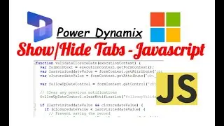 Show and Hide Tabs in Power App using JavaScript | Dynamics 365