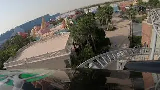 Green Hornet Rollercoaster POV at Motiongate Dubai Theme Park