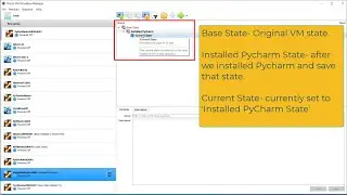 Use VirtualBox SnapShots