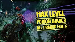 Maxed Kratos Poison Blades Build 🔥 All Draugr Holes | Max Level | Gow Ragnarok