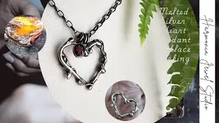 Melted Silver Heart Pendant Step by Step Easy Jewellery Making Video