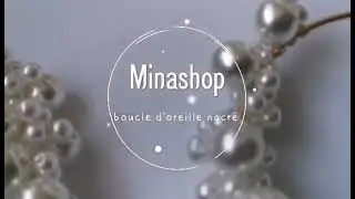 Boucles d'oreilles perlées