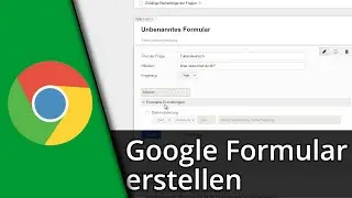 Google Formular erstellen ✅ Tutorial