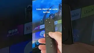 Amazon Firestick remote control shortcut for quick settings menu. 