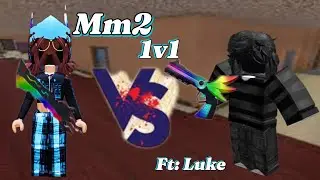 Mm2 1v1 FT/ @gunganny1000 (Roblox murder mystery 2)