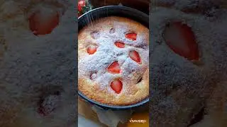 🍓Cheesecake Dolgulu🍓 Çilekli Kek Nefiss 😋 #cake #shorts # #coffee