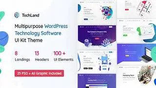 Techland - WordPress Saas Startup Theme | Themeforest Website Templates and Themes
