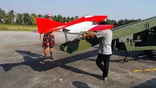 Launching the high speed jet target drone by PSTJets