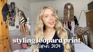 STYLING LEOPARD PRINT *autumn/fall 2024 fashion trends, pinterest inspired outfits* ☕️🍂