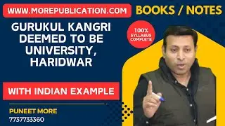 GURUKUL KANGRI DEEMED TO BE UNIVERSITY, HARIDWAR {GKD} | ACCOUNTS BOOKS | STATISTICS BOOKS