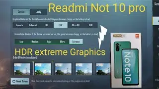 Redmi Note 10 Pro PUBG Test Redmi Note 10 Pro HDR Extreme Level PUBG Test SD732G 90 FPS Gameplay K
