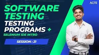 Testing Programs + Selenium IDE Introduction 🔥 | Automation Testing for Beginners