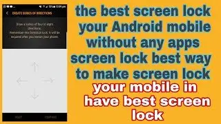 Screen lock without using any apps || Ali tech videos