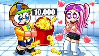 I Gifted My Crush 10,000 Keys in Roblox Rivals!