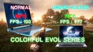 How To Under Volt Colorful Laptops | Better Low Temp Thermals and Performance