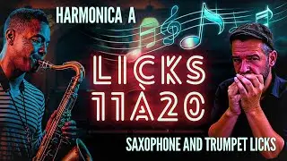 Licks Saxophone et Trompette - 11 to 20 - Harmonica A - Free Tabs