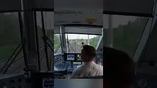 Проезжаем станцию Кочкома 🚊 Электровоз ЭП20 