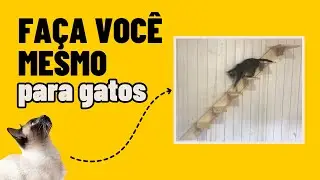 ESCADINHA DE MADEIRA PARA SEU GATO SE DIVERTIR - ELES AMARAM! #marcenaria #gatos
