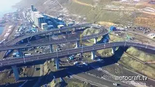 Аэросъемка Открытие 4 моста Красноярск (АЭРОКРАФТ)