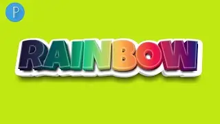 3D Rinbow Text Effect In Pixellab | 3D Text Tutorial | Android App Design