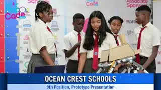 The 9th place at the Robocode fest finals 2.0 prototype presentation, the Ocean Crest Schools!
