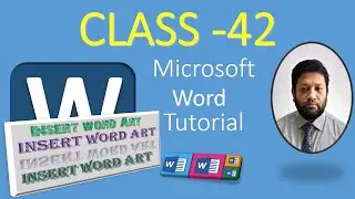 42. How to use Word Art Design Ms Word| MS Word WordArt |WordArt curved text in ms word