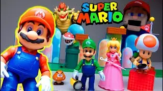 Super Mario Bros Movie Figures SET! Bowser, Playset World of Nintendo 2023