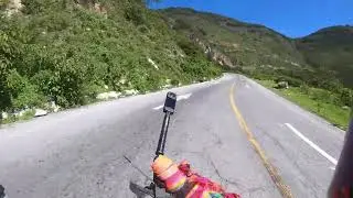 cumbres de Acultzingo subida con suzuki DR 650