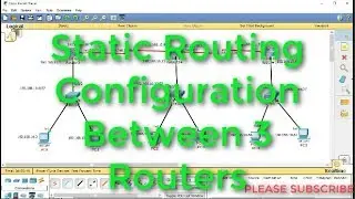 Static Routing Configuration Between 3 Routers !  Static routing tutorial