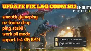 UPDATE CONFIG FIX LAG CODM S12 || CONFIG FIX LAG CODM S12