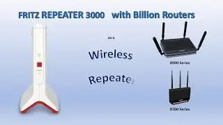Fritz Repeater 3000 with Billion router as a  Wireless Repeater