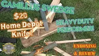 $20 Heavy Duty Field Knife from Home Depot??? - Camillus Swedge - VIEWER REQUEST Unboxing & Review