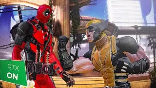 Marvel's Wolverine vs Deadpool Graphics Mod for Deadpool Game Ray Tracing Gameplay
