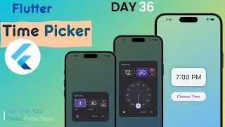 Flutter Time Picker Tutorial || Build Beautiful Time Selection in Your Apps! || Time Picker App