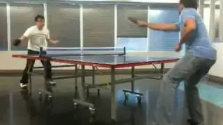 Baiju vs Josh in 2010 ping pong tournament