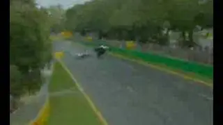 F1 Australia 2001 Accident (Villeneuve-Ralf)
