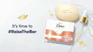 Uneven skin tone? Use NEW Dove Radiant + Care Serum Bar!​