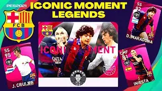 PES 2021 myClub | Iconic Moment Legends | Barcelona | CRUIJFF, MARADONA & INIESTA