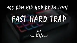 165 BPM Hard Trap Drum Loop | Drum Stems #48 | Oathkeeper