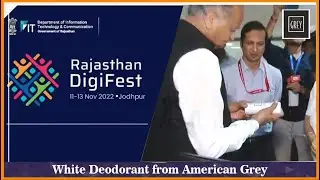 Hon'ble Chief Minister Ashok Gehlot with White Deodorant| American Grey
