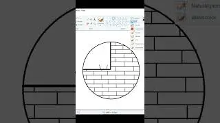 "Simple Vase and Wall Art in MS Paint | #Shorts"
