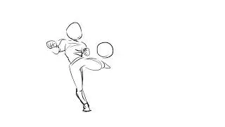 Animation exercise- A ball getting kicked