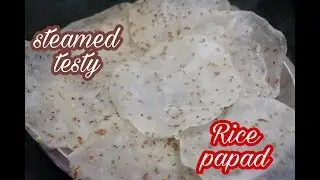 How to make STEAMED RICE PAPAD CHAWAL KE PAPAD RECIPE in HINDI by KIRTI MUTKURE