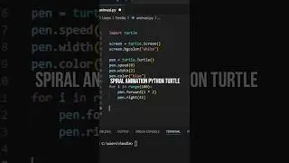 amazing spiral python turtle #python #coding #trending #viralvideo