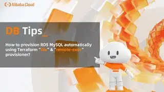 DB Tips: How to Provision RDS MySQL Using Terraform “file” & ”remote-exec” Provisioner