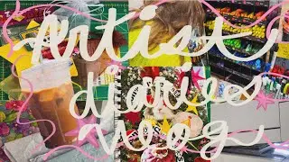 artist diaries vol 1 | launching my shop, making prints, and restocking my art supplies VLOG